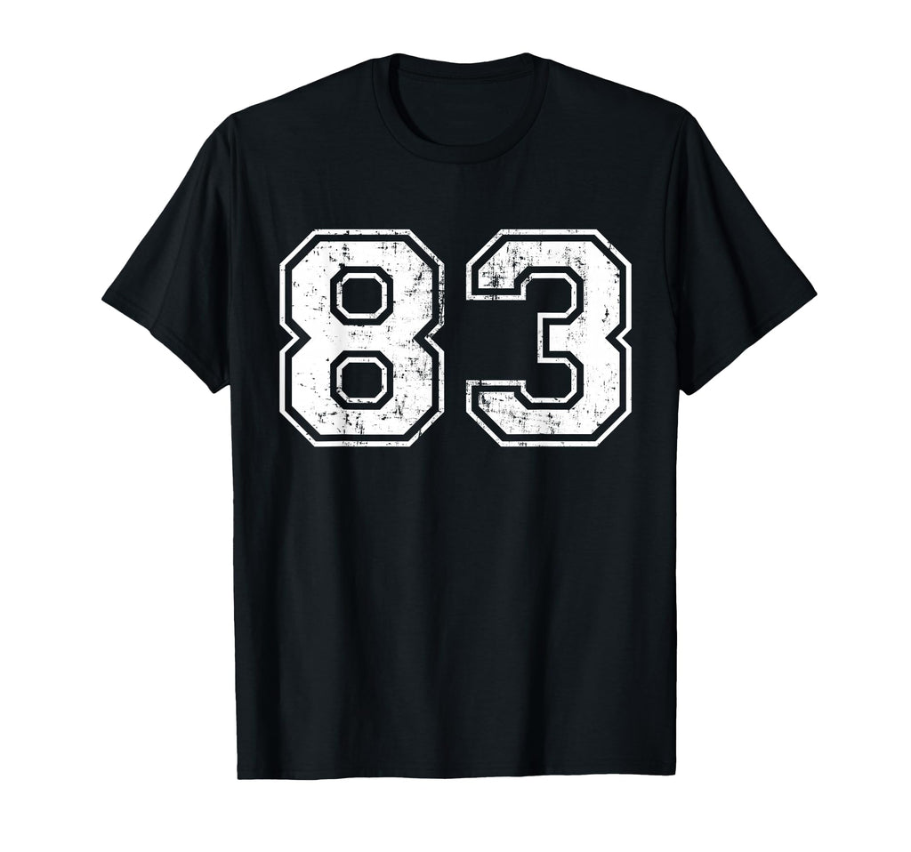 Number 83 Distressed Eightythree Sport T-Shirt - Graphic Print Men Women - T-Shirt, Sweatshirt, Hoodie