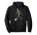 Funny Skeleton Soccer Balls Football Hoodie - Minimalist Print Men Women - T-Shirt, Sweatshirt, Hoodie