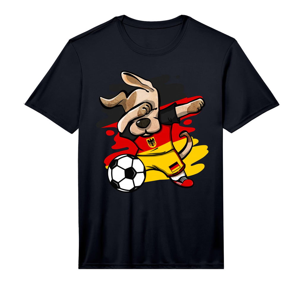 Dabbing Dog Germany Soccer Fans Jersey T-Shirt - Graphic Print Unisex - T-Shirt, Sweatshirt, Hoodie