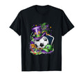 Mardi Gras And Soccer Mix Costume Festival T-Shirt - Trendy Graphic Unisex - T-Shirt, Sweatshirt, Hoodie