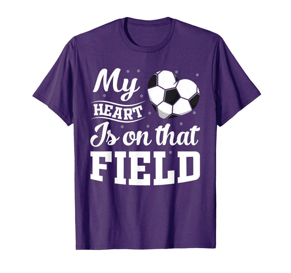 My Heart Is That Field Soccer Player T-Shirt - Minimalist Print for Adults - T-Shirt, Sweatshirt, Hoodie