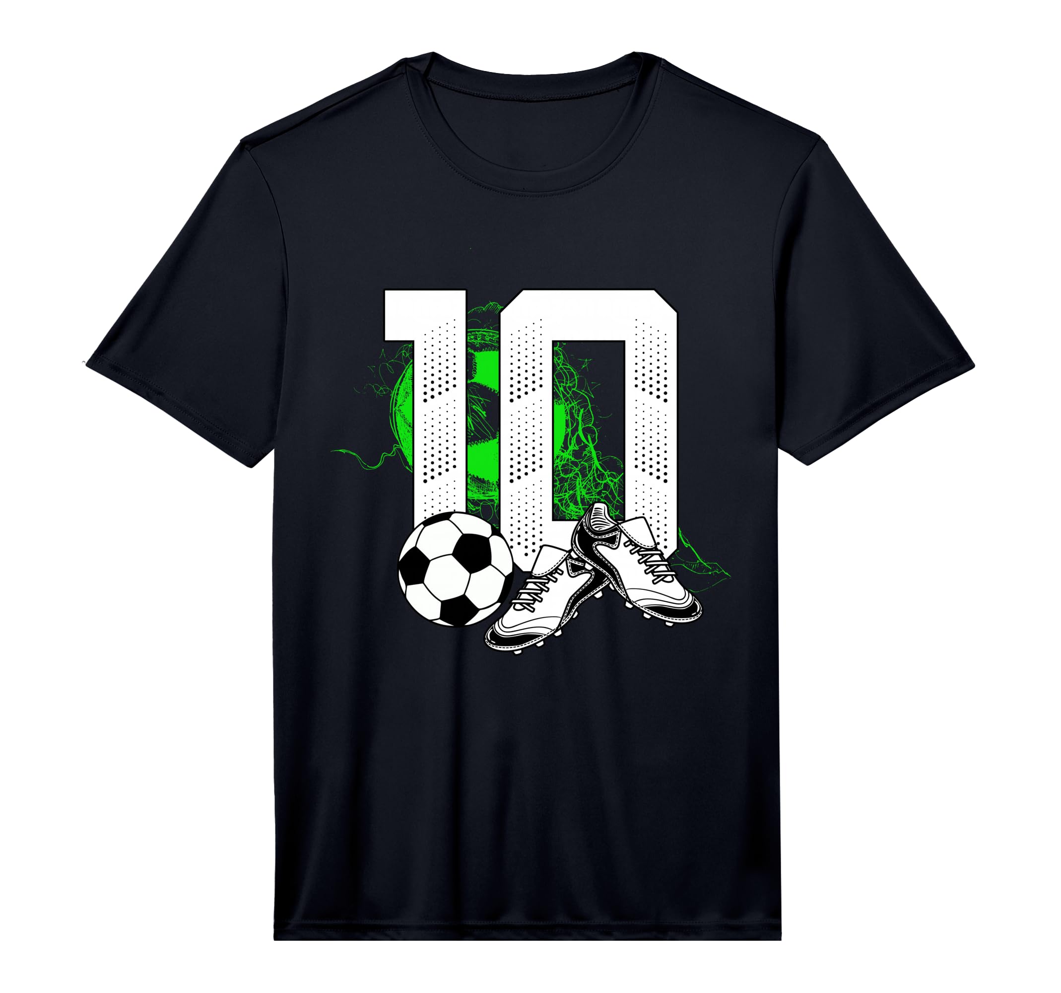 10Th Birthday Soccer Player T-Shirt - Casual Everyday Wear for Adults - T-Shirt, Sweatshirt, Hoodie