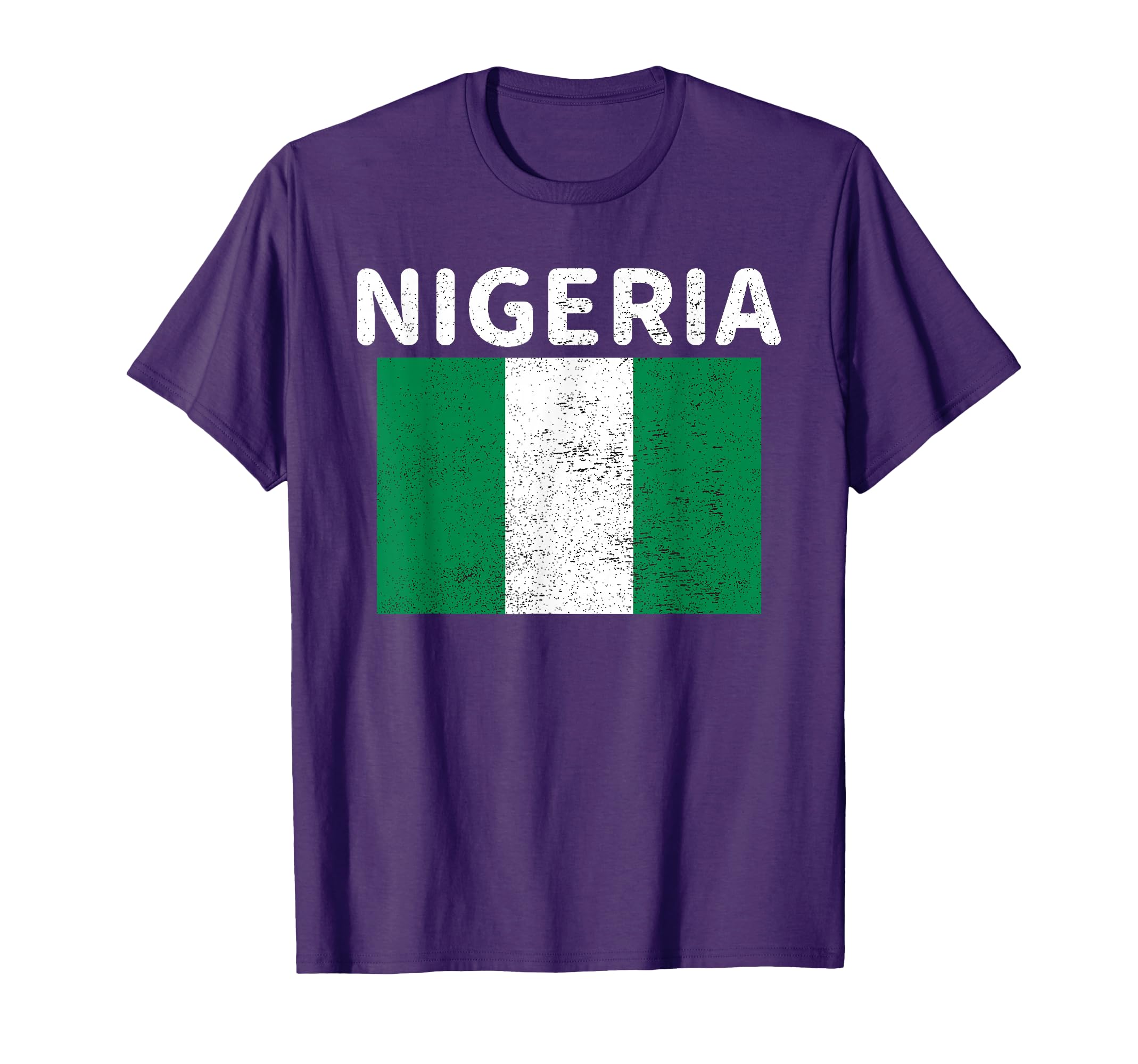 Distressed Nigeria Nigerian Flag Pride T-Shirt - Unique Graphic Unisex - T-Shirt, Sweatshirt, Hoodie
