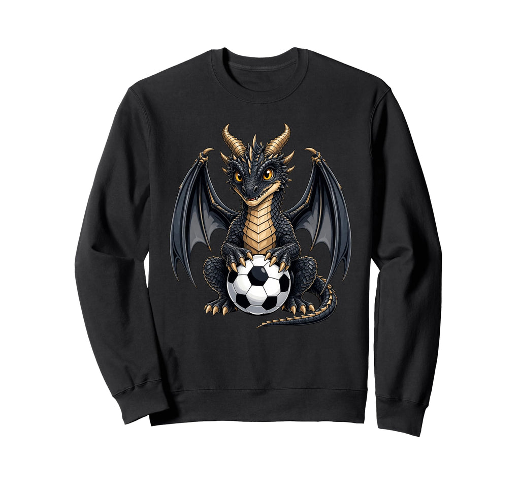 Funny Dragon Soccer Ball Sweatshirt - Aesthetic Graphic for Adults - T-Shirt, Sweatshirt, Hoodie
