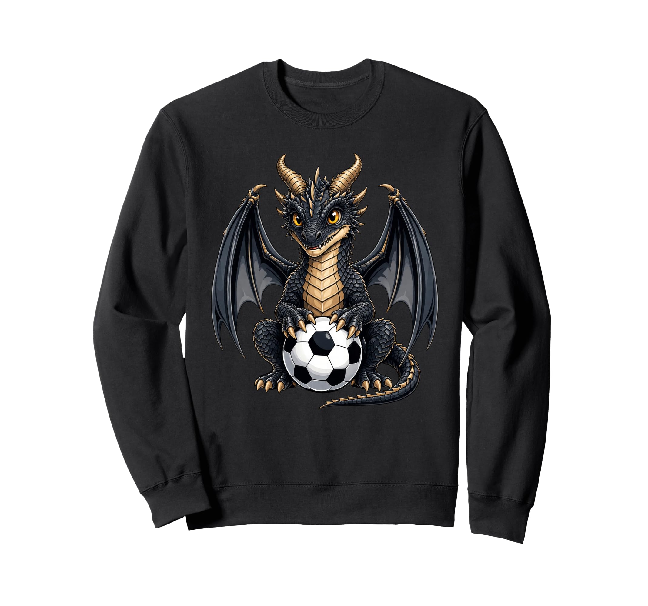 Funny Dragon Soccer Ball Sweatshirt - Aesthetic Graphic for Adults - T-Shirt, Sweatshirt, Hoodie