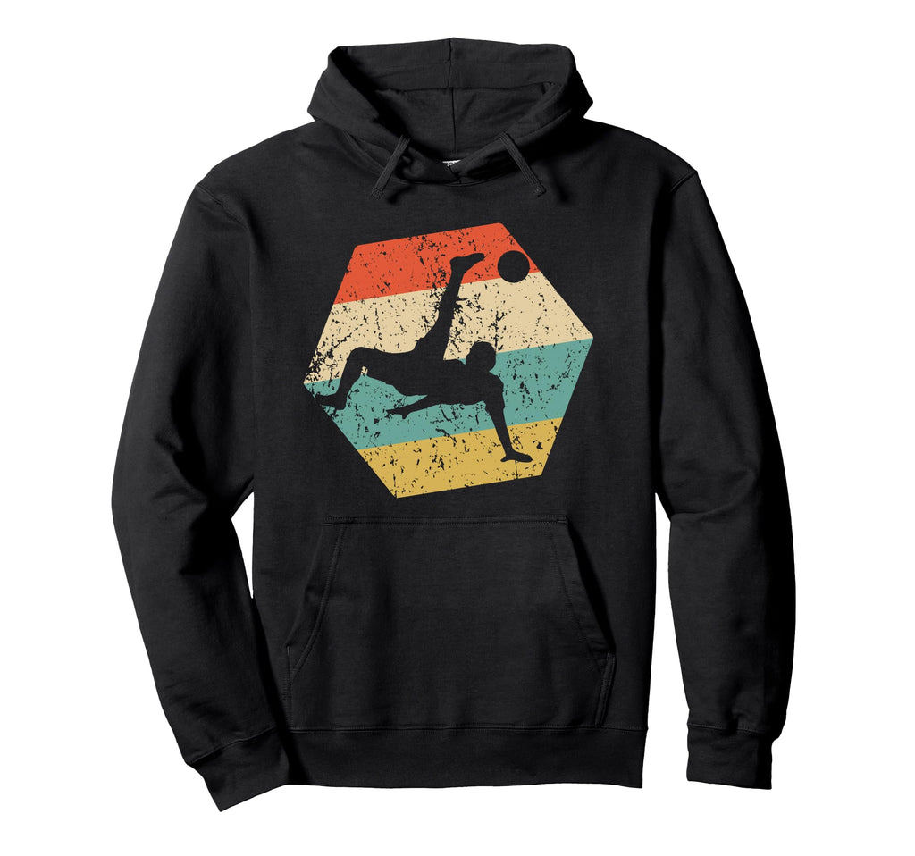 Soccer Distressed Hexagon Soccer Kick Hoodie - Fun Novelty Design Men Women - T-Shirt, Sweatshirt, Hoodie