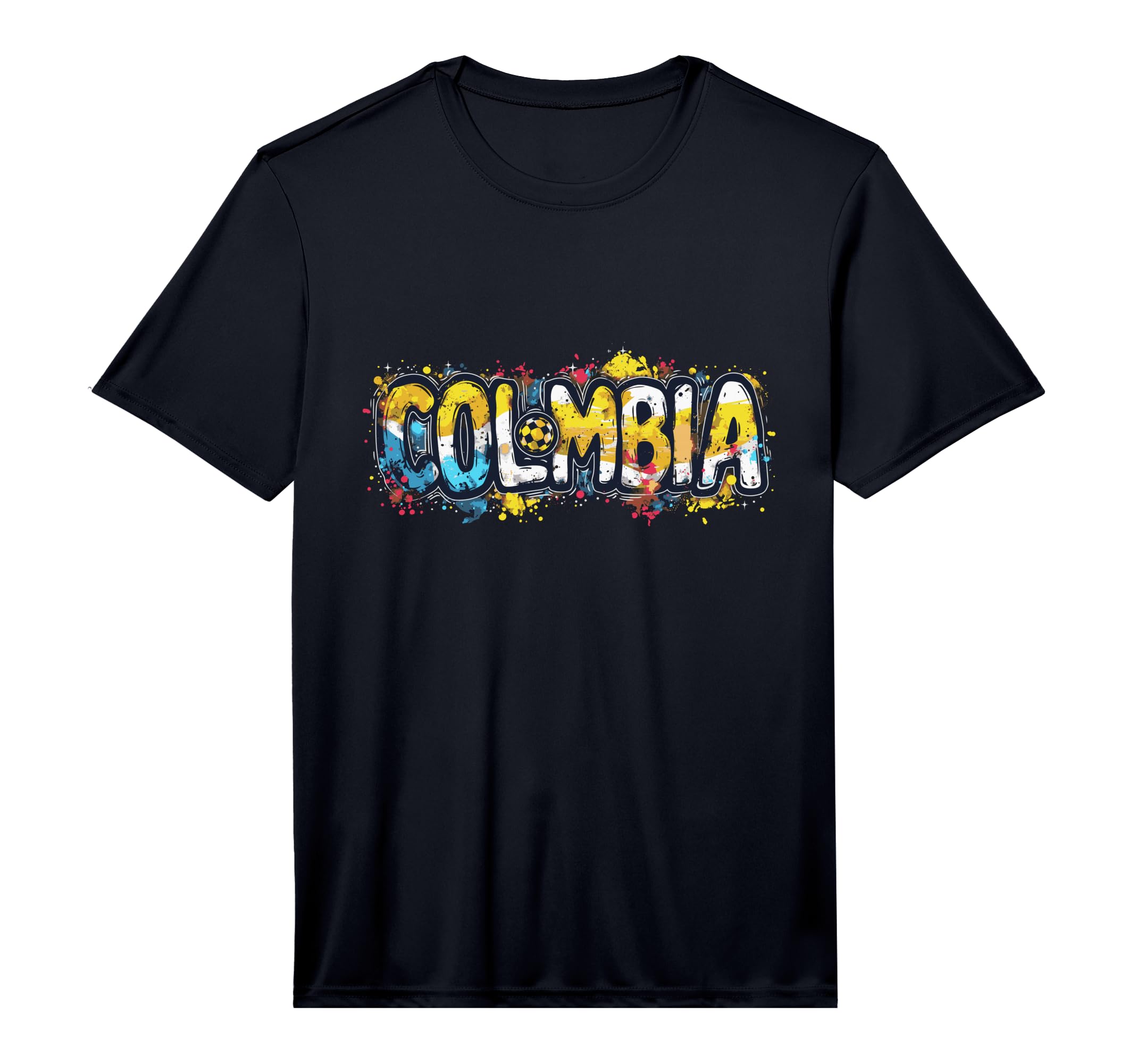 Colombia Soccer Word Art Colombian T-Shirt - Aesthetic Graphic for Adults - T-Shirt, Sweatshirt, Hoodie