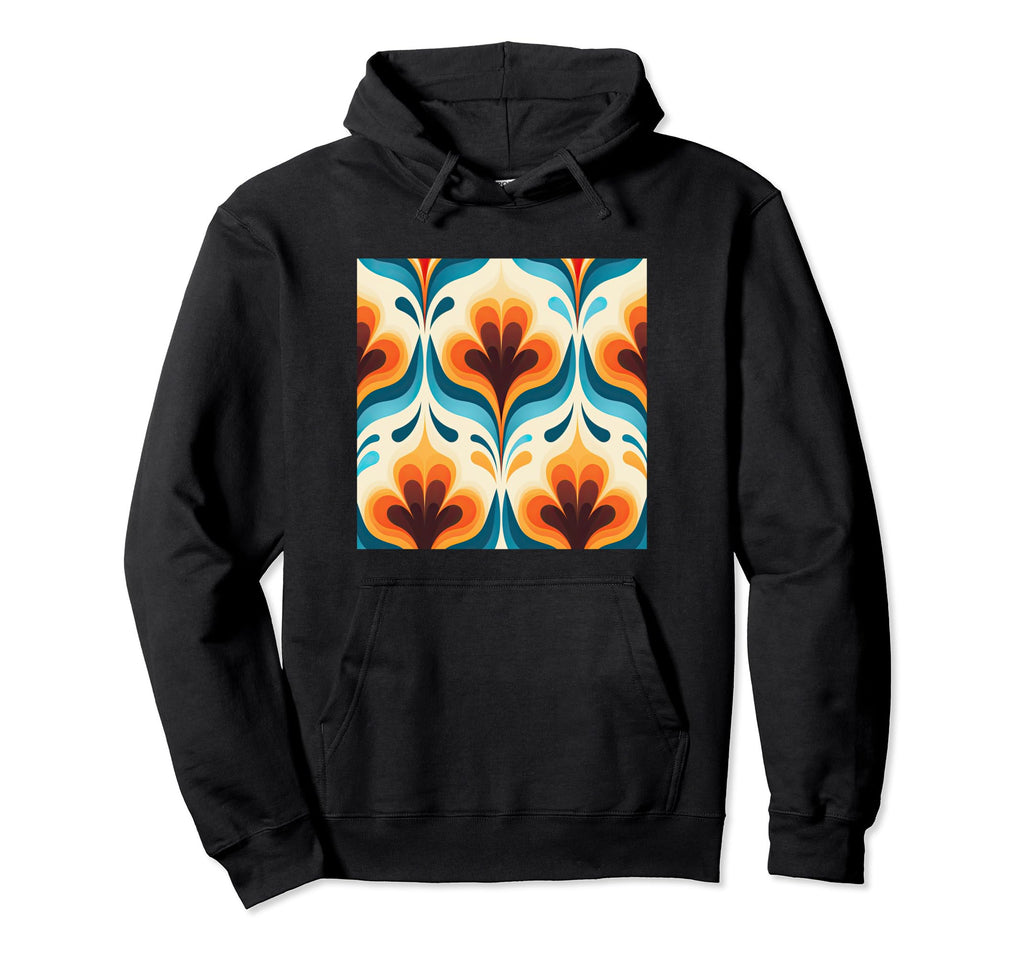 70S Wallpaper Flowers Floral Pattern Hoodie - Trendy Graphic Men Women - T-Shirt, Sweatshirt, Hoodie