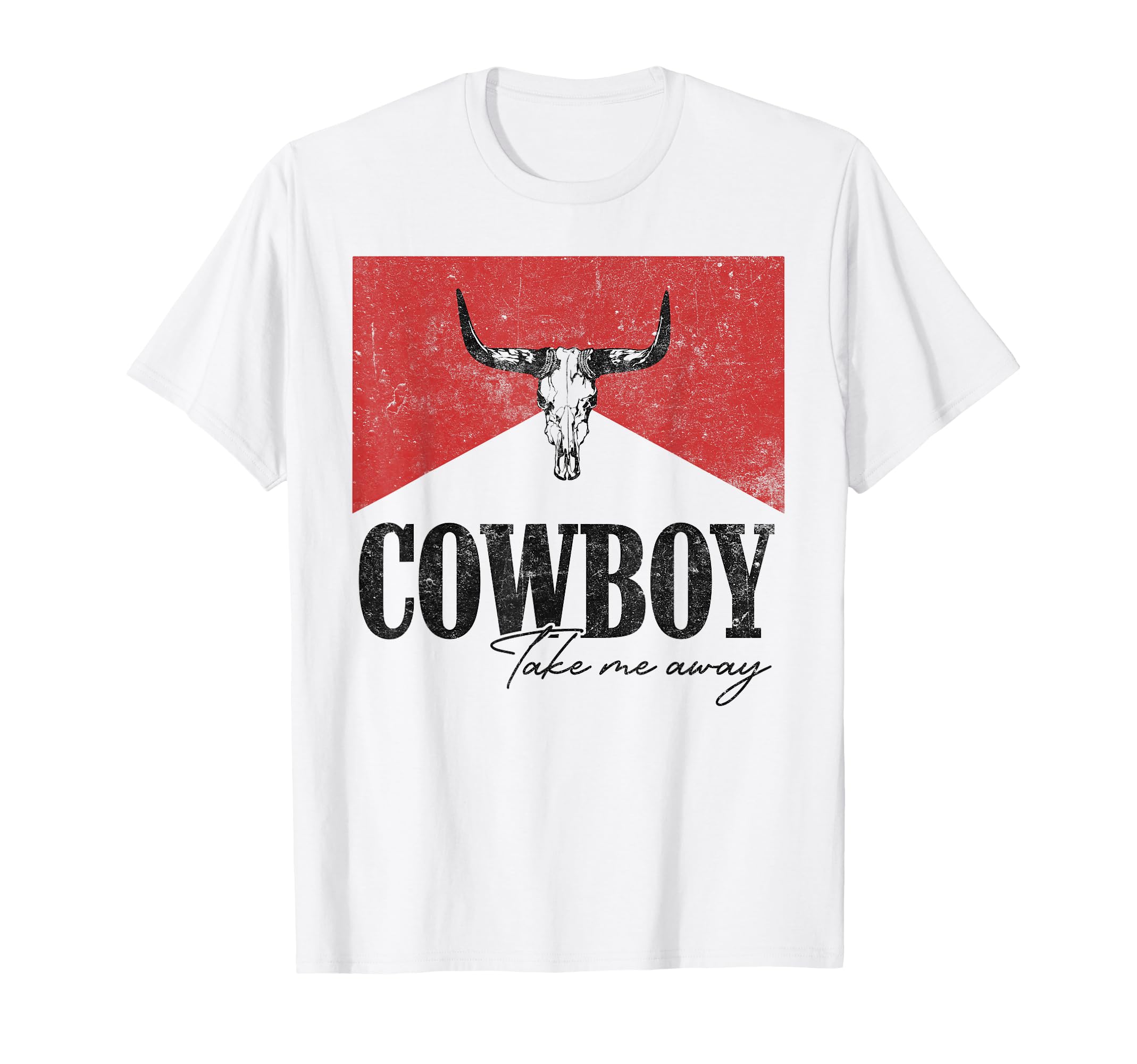 Leopard Bull Skull Cowboy Take Me Away T-Shirt - Trendy Graphic for Adults - T-Shirt, Sweatshirt, Hoodie