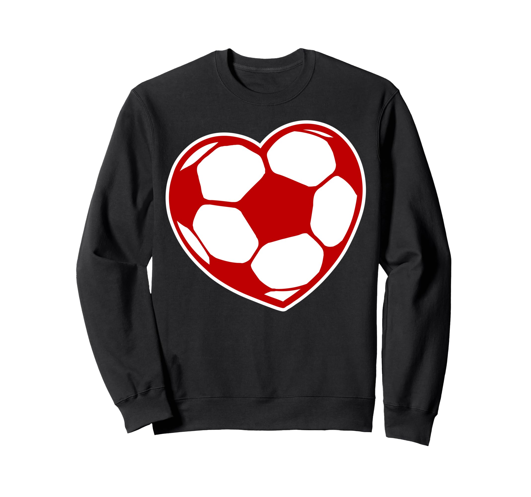 I Love Football Heart Soccer Fan Sweatshirt - Unique Graphic for Adults - T-Shirt, Sweatshirt, Hoodie