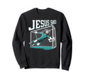 Jesus Saves Soccer Goalie Goalkeeper Sweatshirt - Minimalist Print Unisex - T-Shirt, Sweatshirt, Hoodie