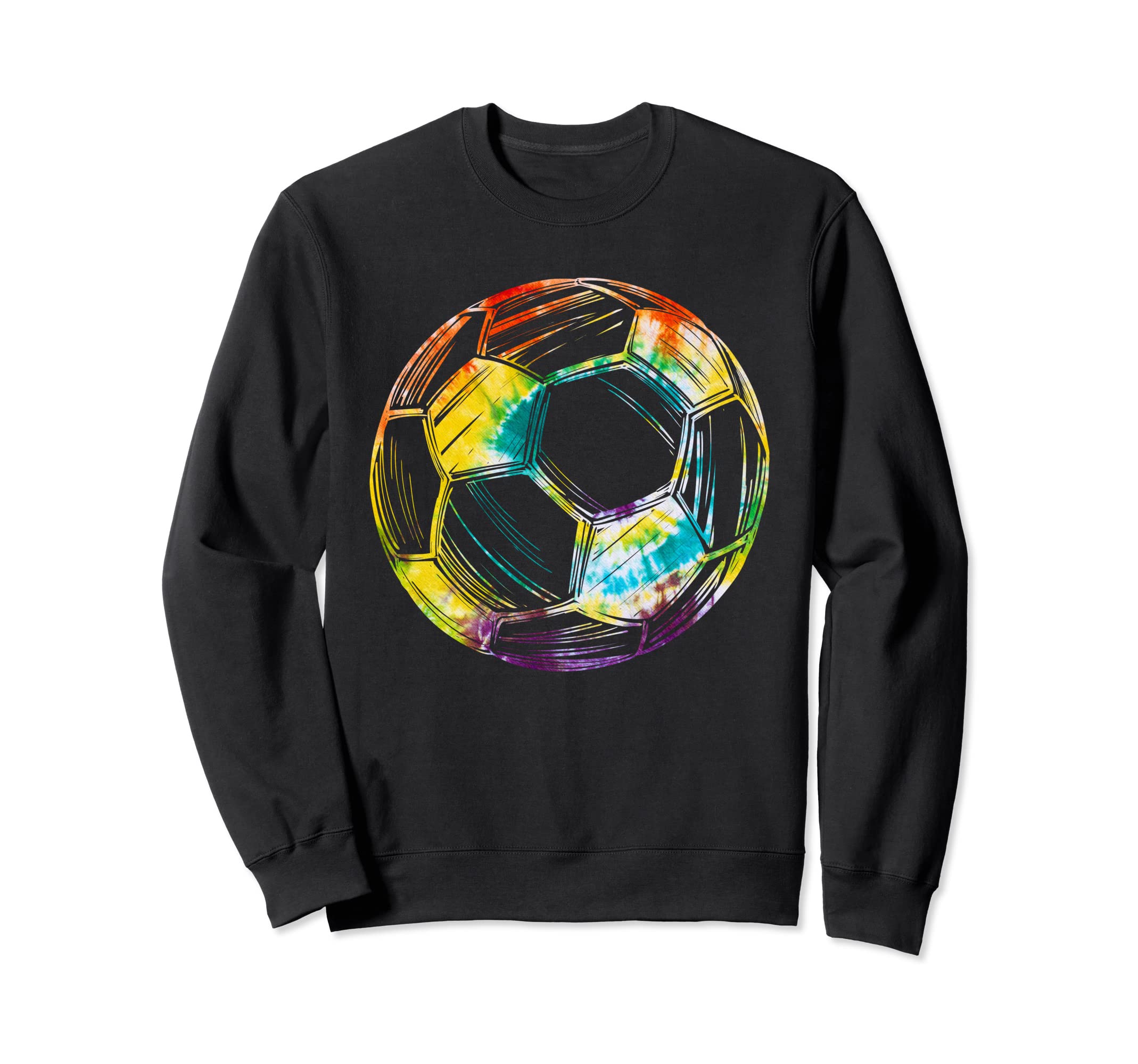 Soccer Game Day Tie Dye Soccer Ball Sweatshirt - Novelty Apparel Unisex - T-Shirt, Sweatshirt, Hoodie