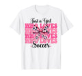 Just Who Loves Soccer Coquette Bow T-Shirt - Fun Novelty Design for Adults - T-Shirt, Sweatshirt, Hoodie