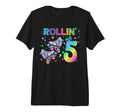 Roller Skates Birthday Outfit Tri T-Shirt - Aesthetic Graphic Men Women - T-Shirt, Sweatshirt, Hoodie