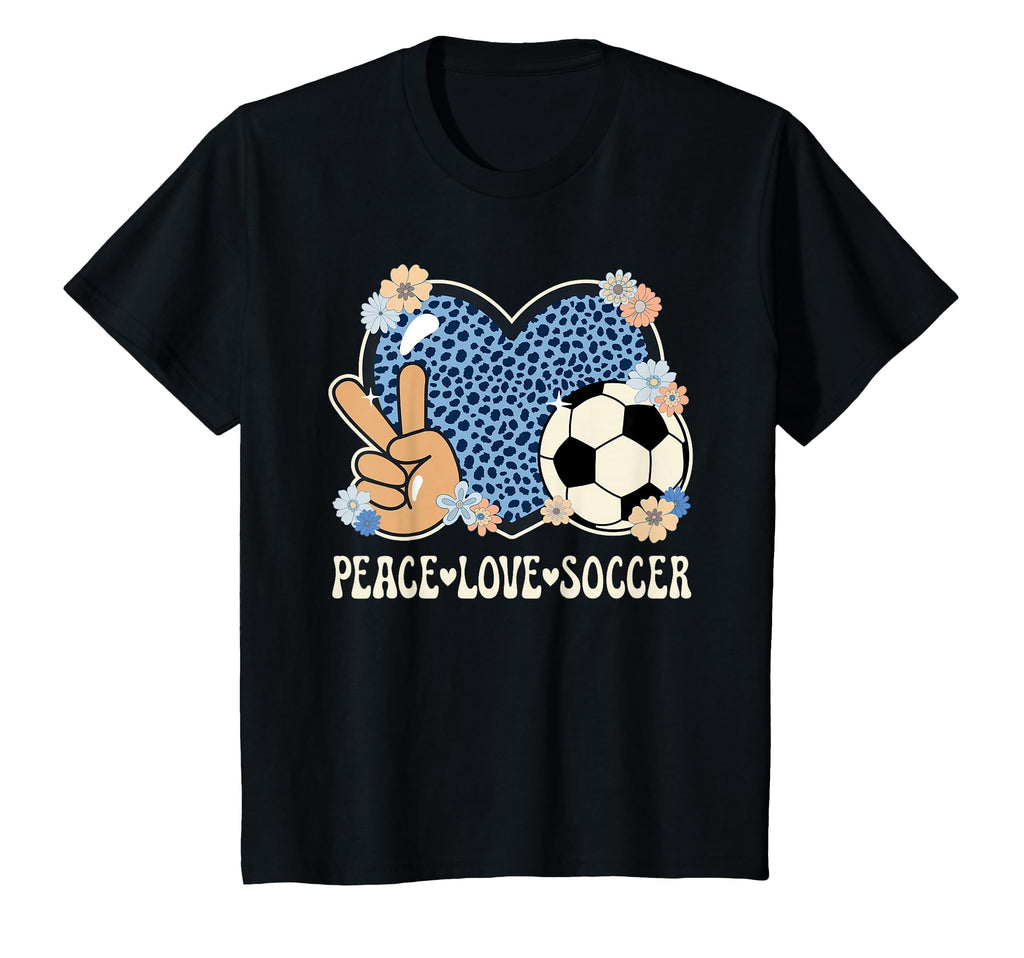 Peace Love Soccer Lover Outfit T-Shirt - Aesthetic Graphic for Adults - T-Shirt, Sweatshirt, Hoodie