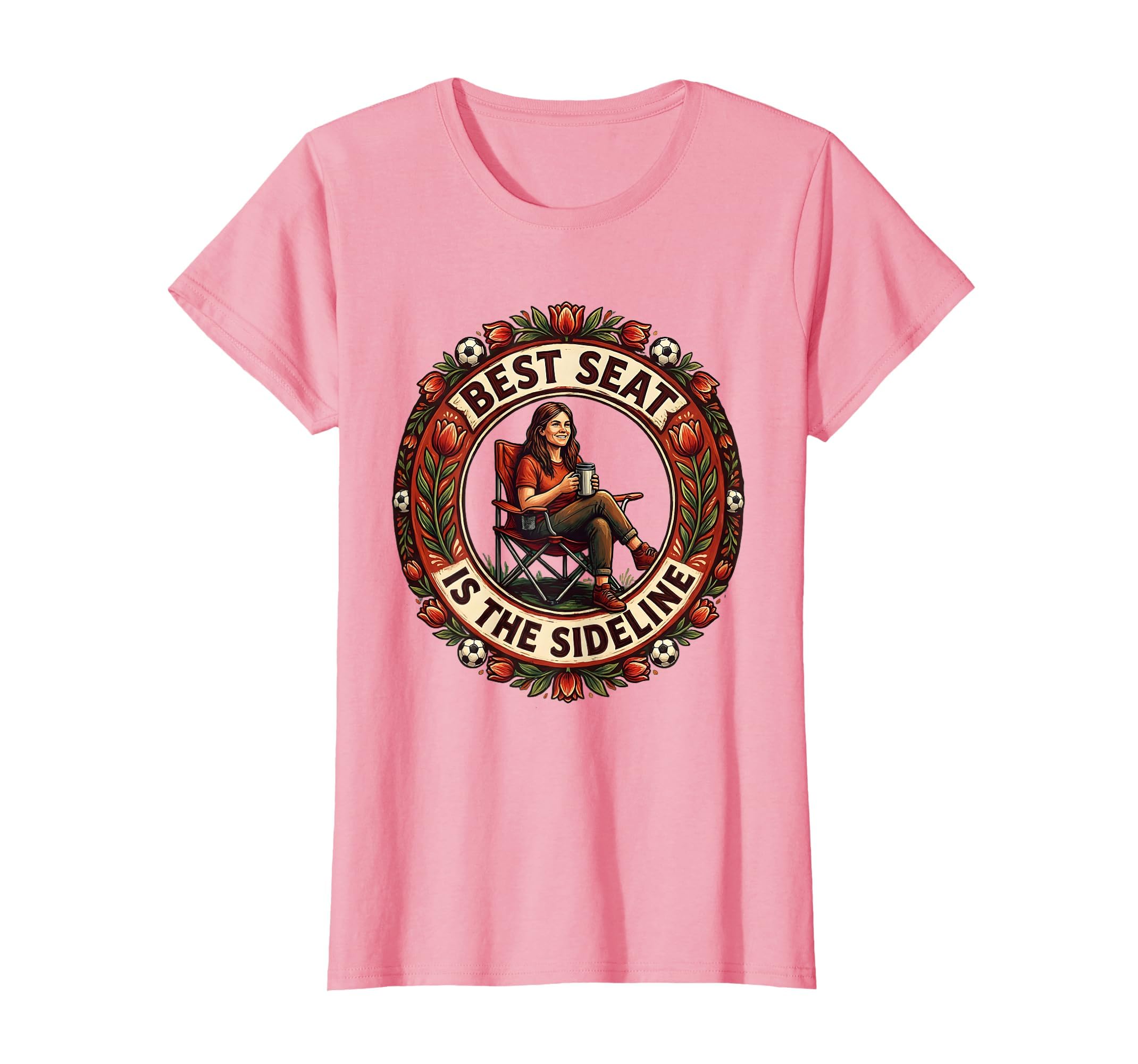 Best Seat Is Sideline Soccer Mom T-Shirt - Streetwear Style for Adults - T-Shirt, Sweatshirt, Hoodie