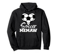 Soccer Memaw Heart Funny Heartfelt Hoodie - Fun Novelty Design for Adults - T-Shirt, Sweatshirt, Hoodie
