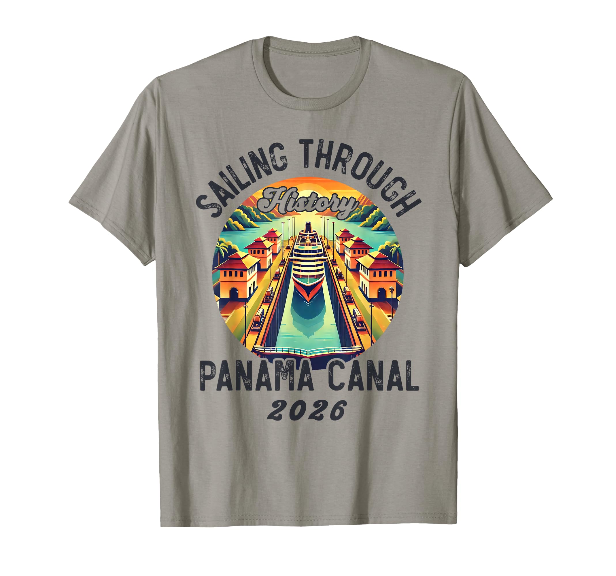 Panama Canal Panama Waterway Sailing T-Shirt - Minimalist Print Men Women - T-Shirt, Sweatshirt, Hoodie