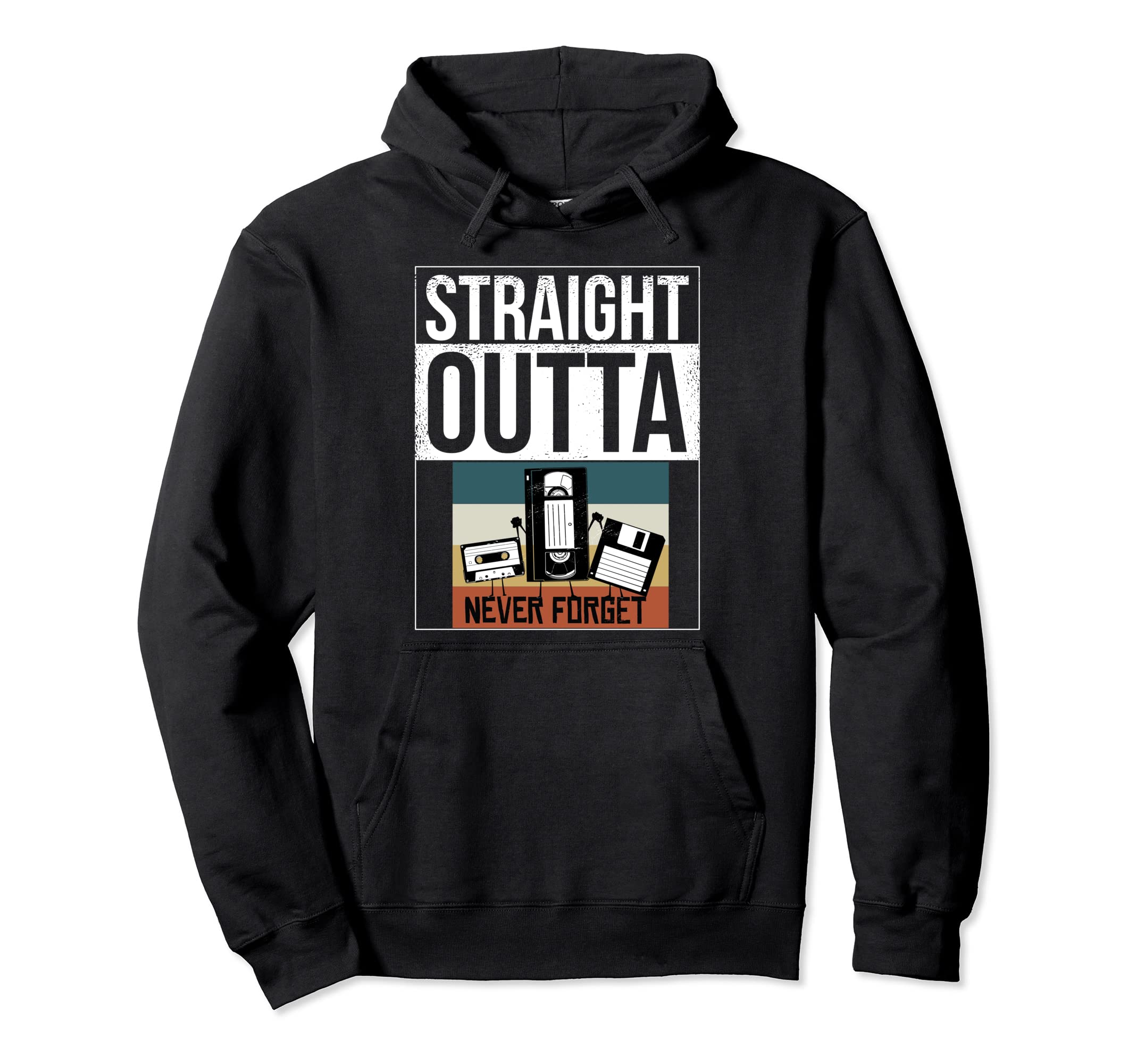 Cassette Floppy Disk Vhs Tape 60 Never Hoodie - Fun Novelty Design Unisex - T-Shirt, Sweatshirt, Hoodie