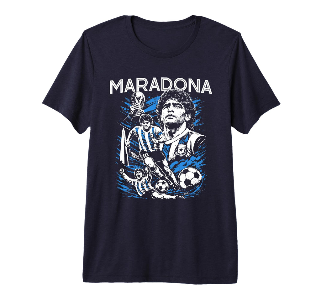Diego Maradona 90S Hip Hop Soccer T-Shirt - Aesthetic Graphic for Adults - T-Shirt, Sweatshirt, Hoodie