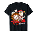 Baseball Mom Leopard Mama Game Day T-Shirt - Fun Novelty Design for Adults - T-Shirt, Sweatshirt, Hoodie
