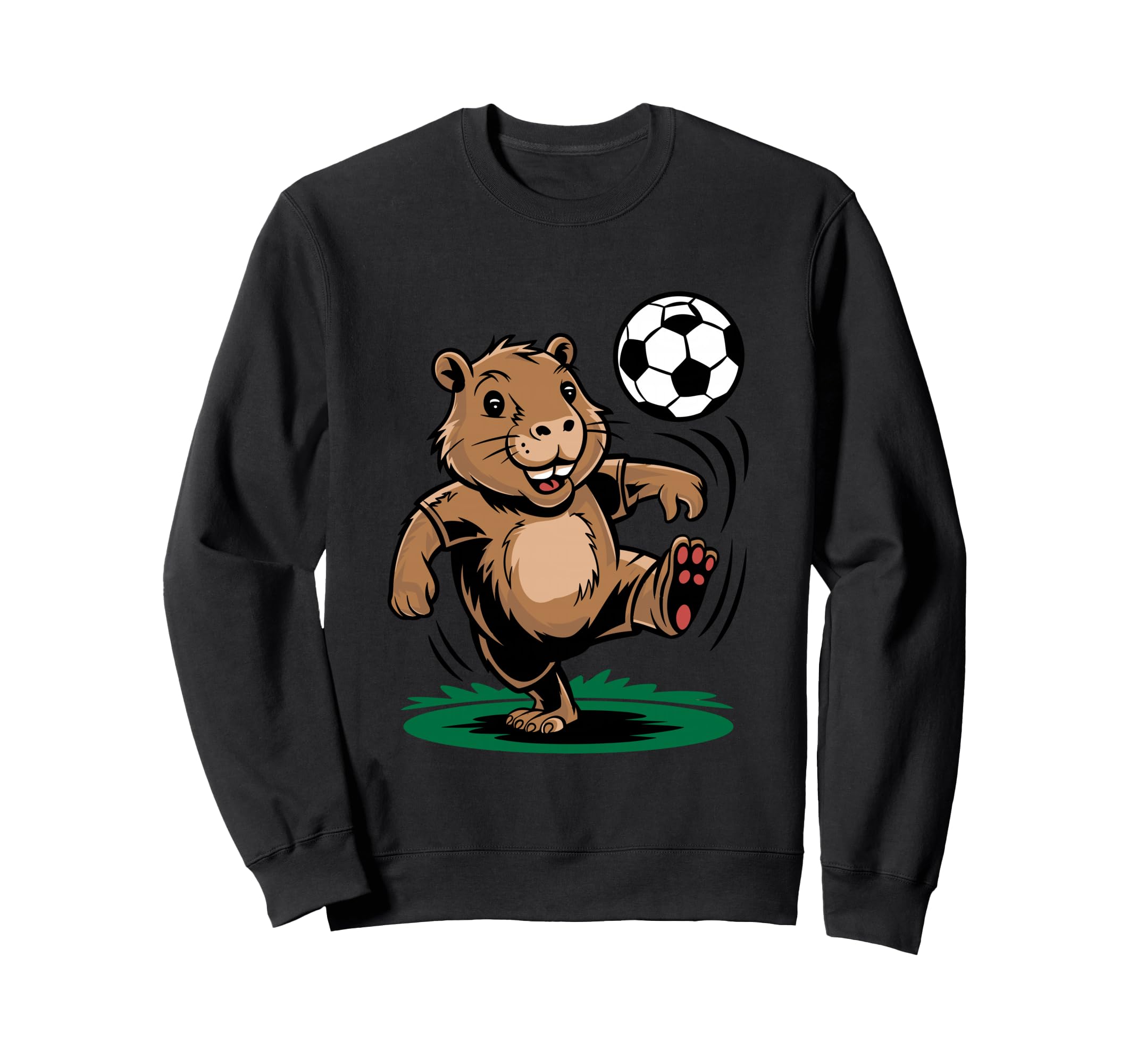 Funny Capybara Playing Soccer Sweatshirt - Aesthetic Graphic for Adults - T-Shirt, Sweatshirt, Hoodie