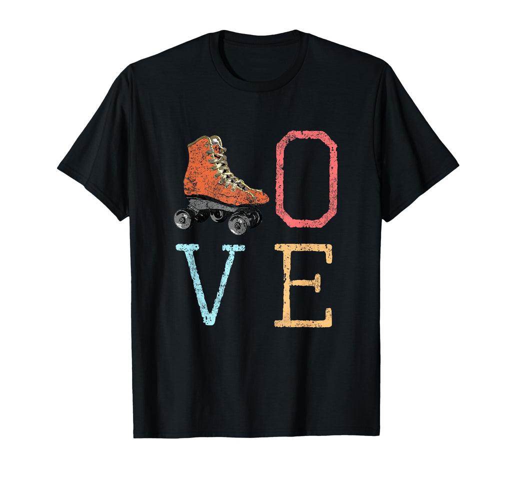 70S Skate Love Roller Skating Gift T-Shirt - Minimalist Print Men Women - T-Shirt, Sweatshirt, Hoodie
