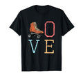 70S Skate Love Roller Skating Gift T-Shirt - Minimalist Print Men Women - T-Shirt, Sweatshirt, Hoodie