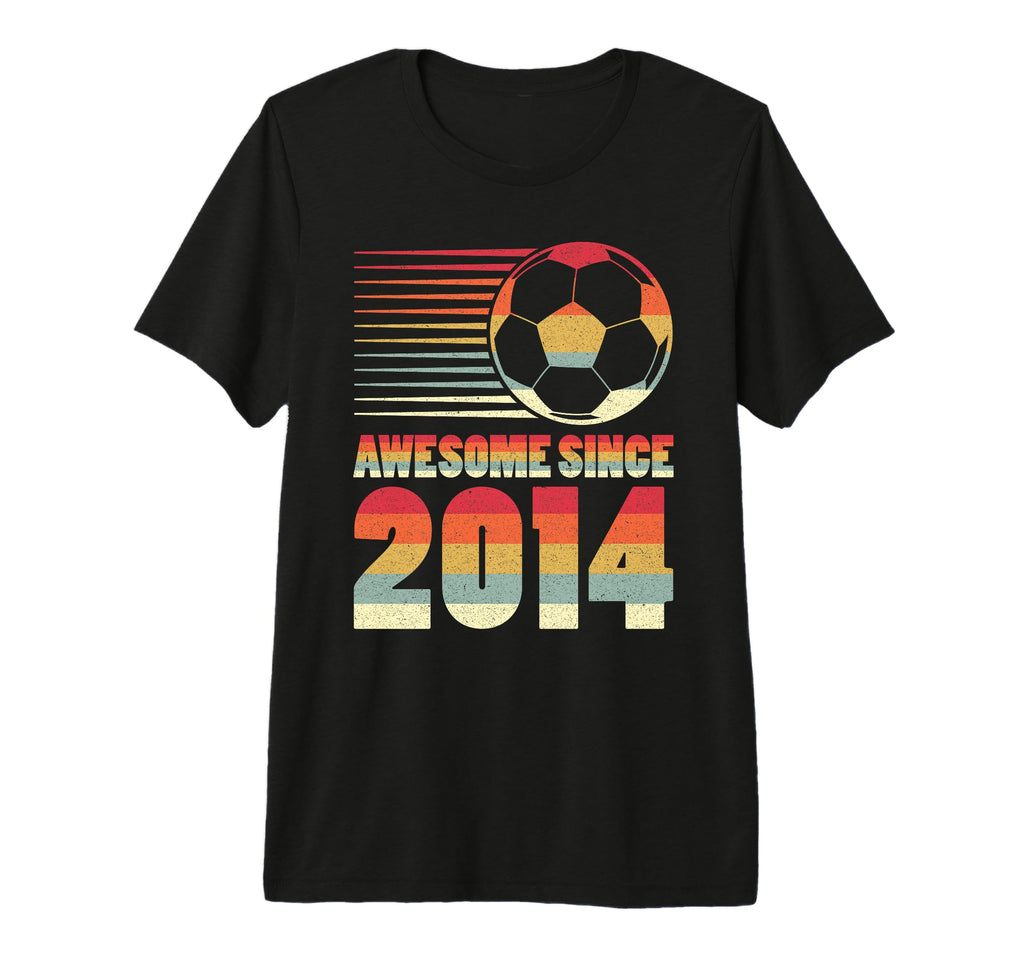Awesome Since 2014 Soccer 12Th Birthday T-Shirt - Novelty Apparel Unisex - T-Shirt, Sweatshirt, Hoodie