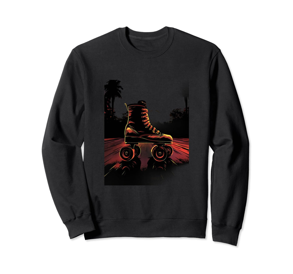 Roller Skates Roller Skating Skater Sweatshirt - Unique Graphic for Adults - T-Shirt, Sweatshirt, Hoodie