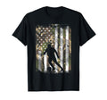 Camo Us Flag Soccer Silhouette T-Shirt - Aesthetic Graphic Men Women - T-Shirt, Sweatshirt, Hoodie
