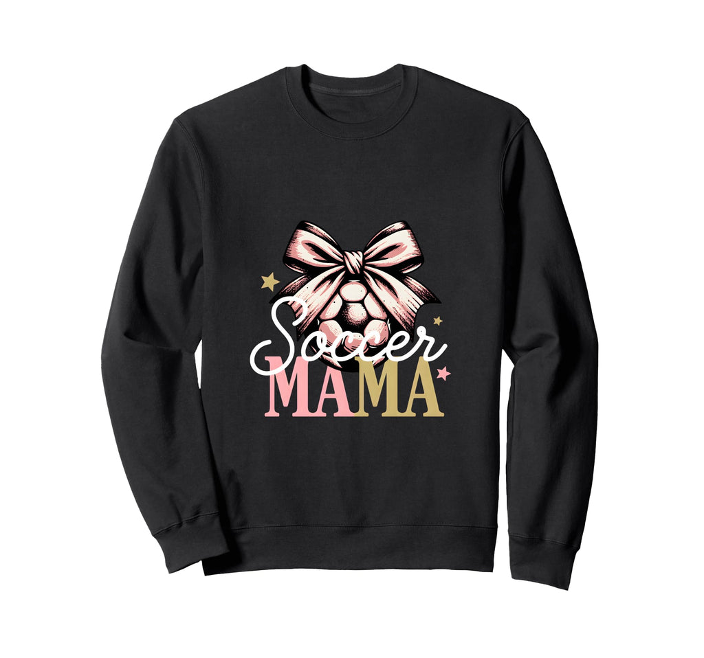 Soccer Mama Bow Soccer Mom Club Sweatshirt - Aesthetic Graphic Unisex - T-Shirt, Sweatshirt, Hoodie