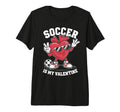 Soccer Is My Valentine Heart T-Shirt - Aesthetic Graphic for Adults - T-Shirt, Sweatshirt, Hoodie