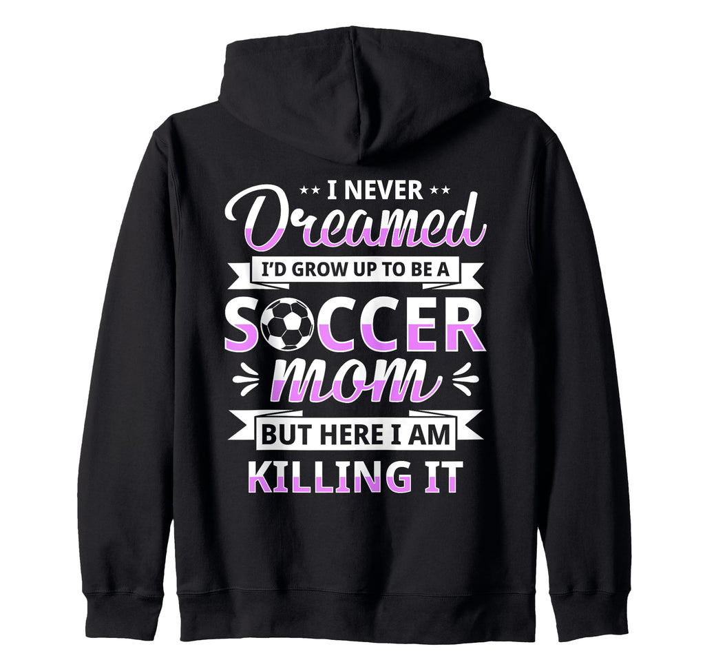 Soccer Mom Gifts Soccer Fan Mommy Hoodie - Minimalist Print Men Women - T-Shirt, Sweatshirt, Hoodie