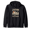 Zion National Park Utah Usa Outdoor Hoodie - Minimalist Print for Adults - T-Shirt, Sweatshirt, Hoodie