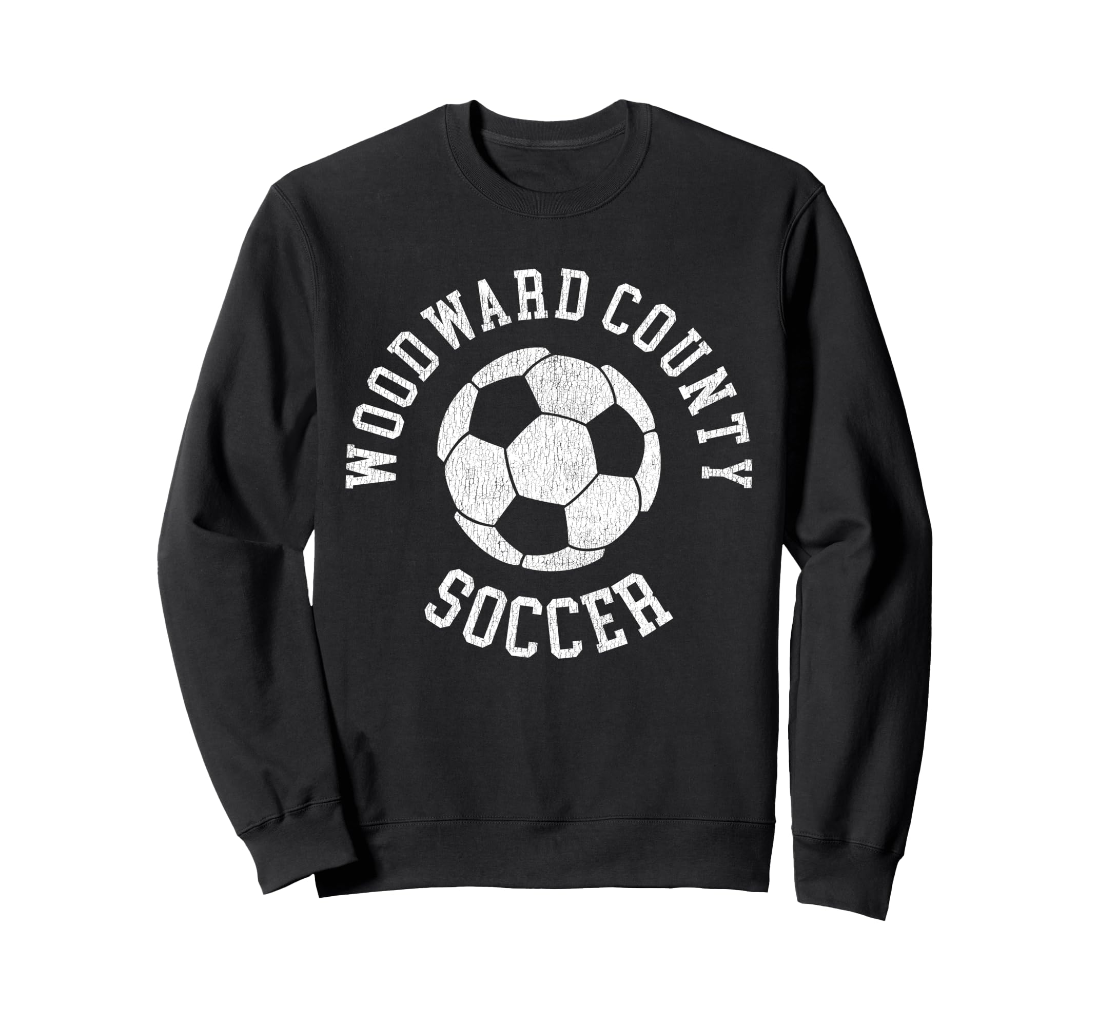 Woodward County Soccer Distressed 90S Sweatshirt - Unique Graphic Men Women - T-Shirt, Sweatshirt, Hoodie