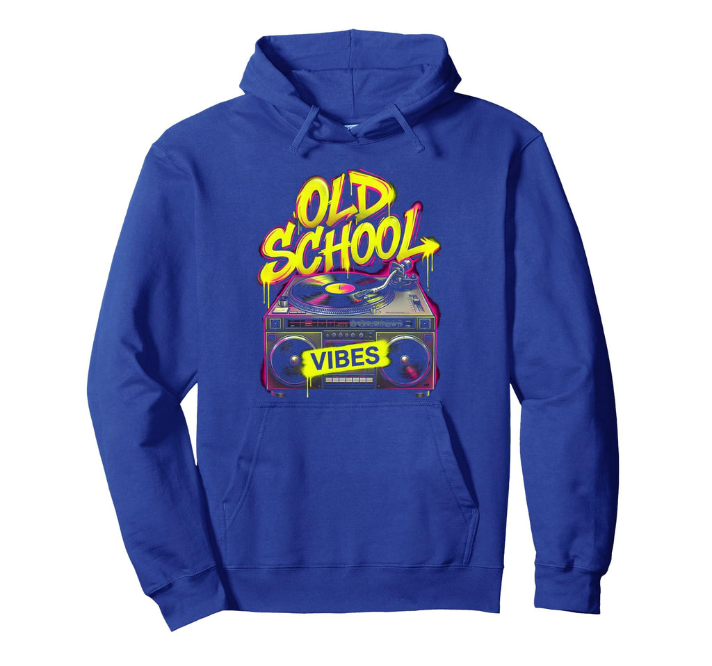 Old School Vibes Hip Hop Hoodie - Fun Novelty Design Unisex - T-Shirt, Sweatshirt, Hoodie