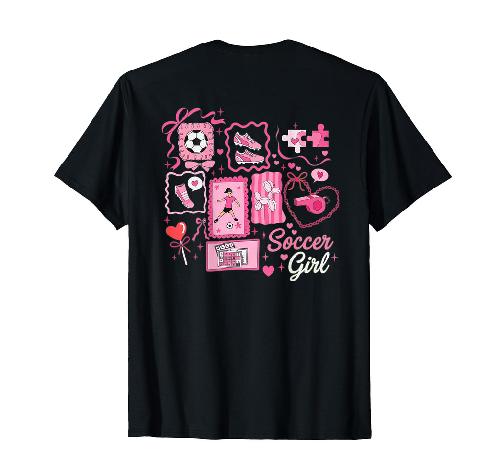 Soccer Stamp Bow Game Day T-Shirt - Trendy Graphic Men Women - T-Shirt, Sweatshirt, Hoodie