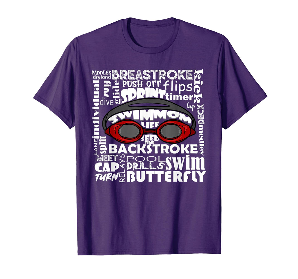 Swim Mom Swimmer Funny Swimming Sport T-Shirt - Trendy Graphic for Adults - T-Shirt, Sweatshirt, Hoodie