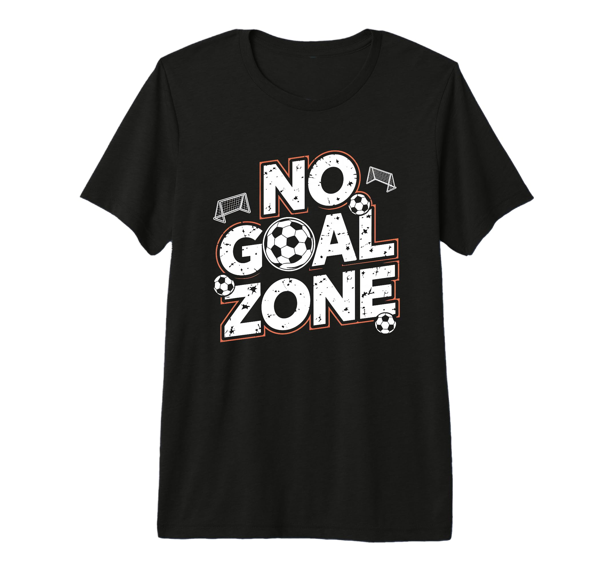 No Goal Zone Goalkeeper Soccer Goalie Tri T-Shirt - Trendy Graphic Unisex - T-Shirt, Sweatshirt, Hoodie