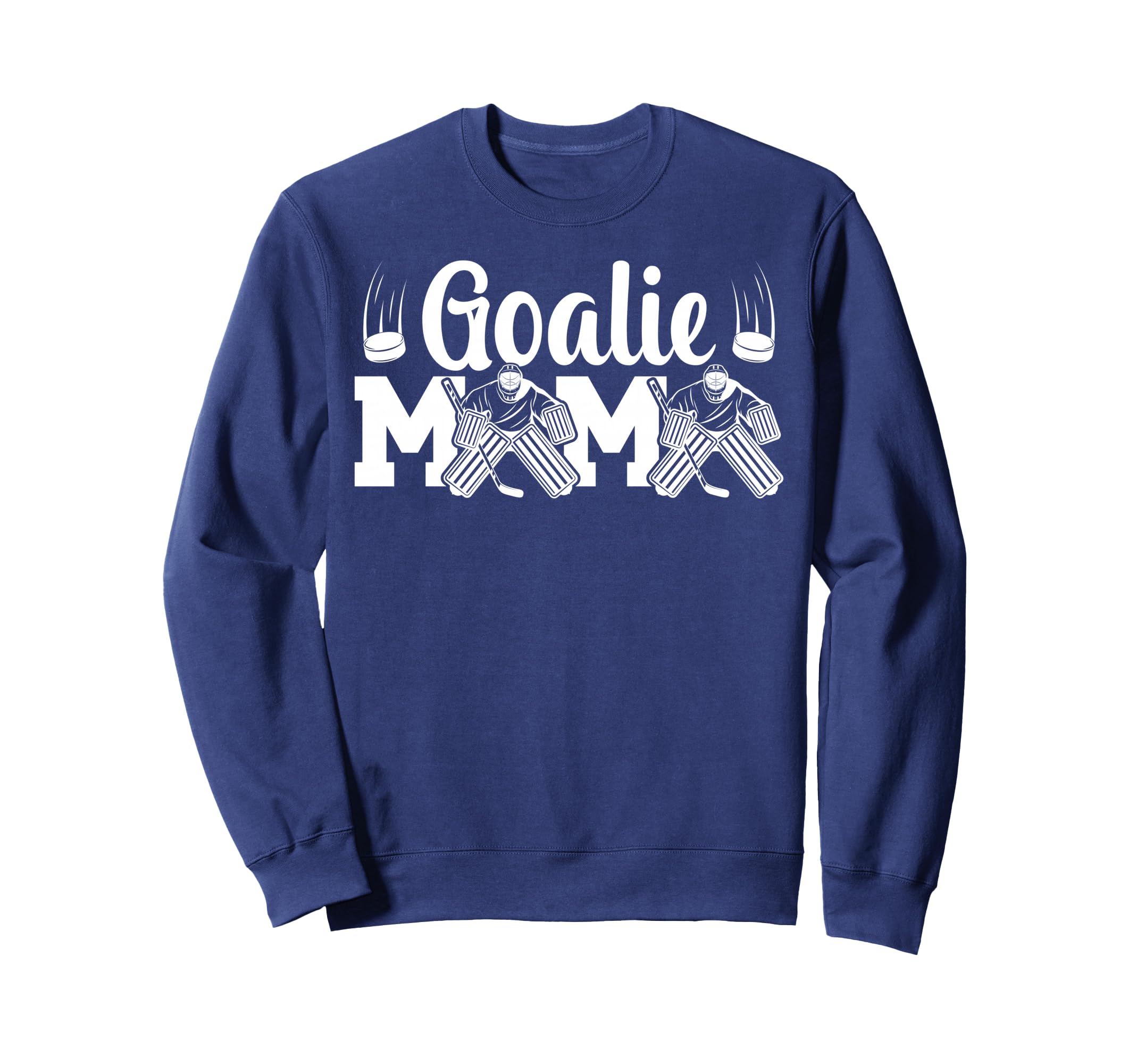 Ice Hockey Goalie Mama Ice Hockey Sweatshirt - Aesthetic Graphic Men Women - T-Shirt, Sweatshirt, Hoodie