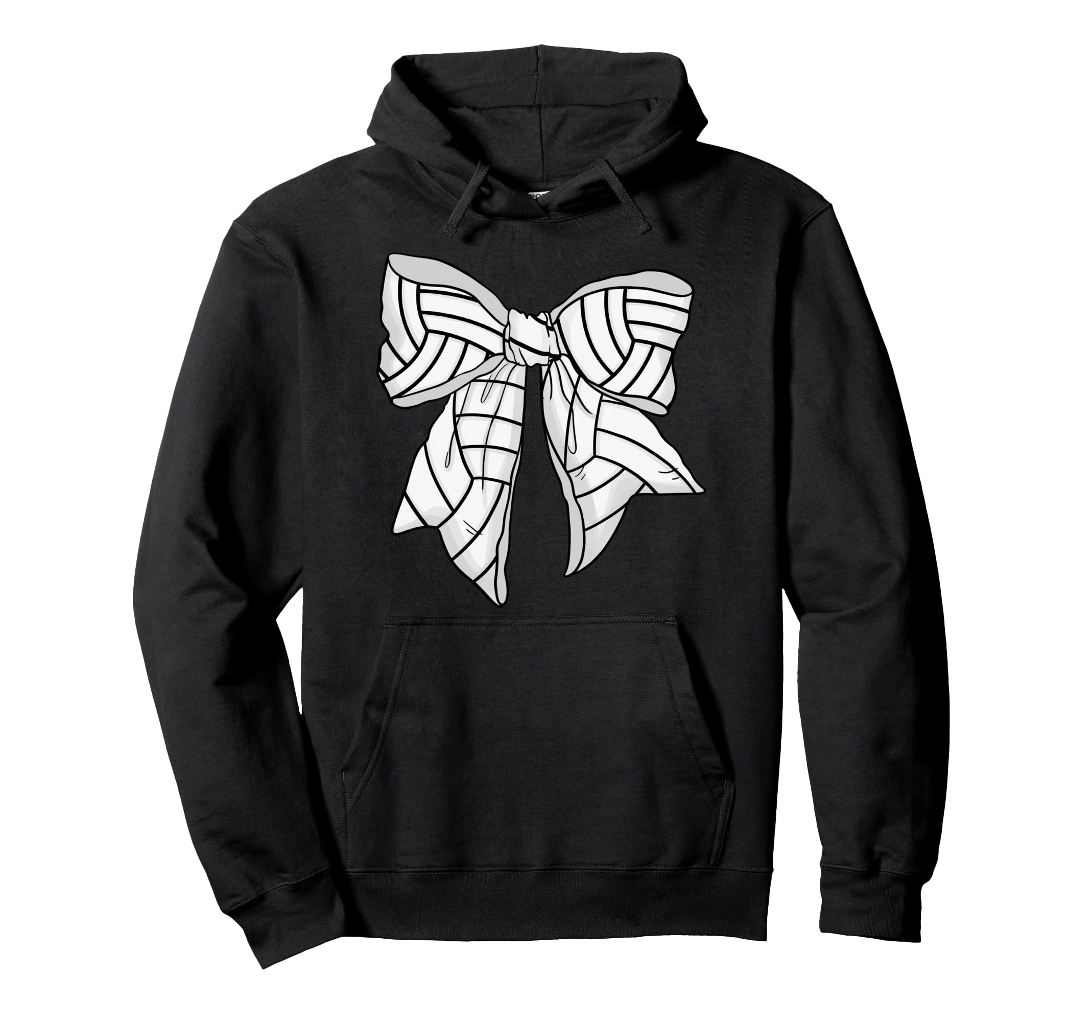 Coquette Volleyball Bow Teen Sports Mom Hoodie - Streetwear Style Men Women - T-Shirt, Sweatshirt, Hoodie