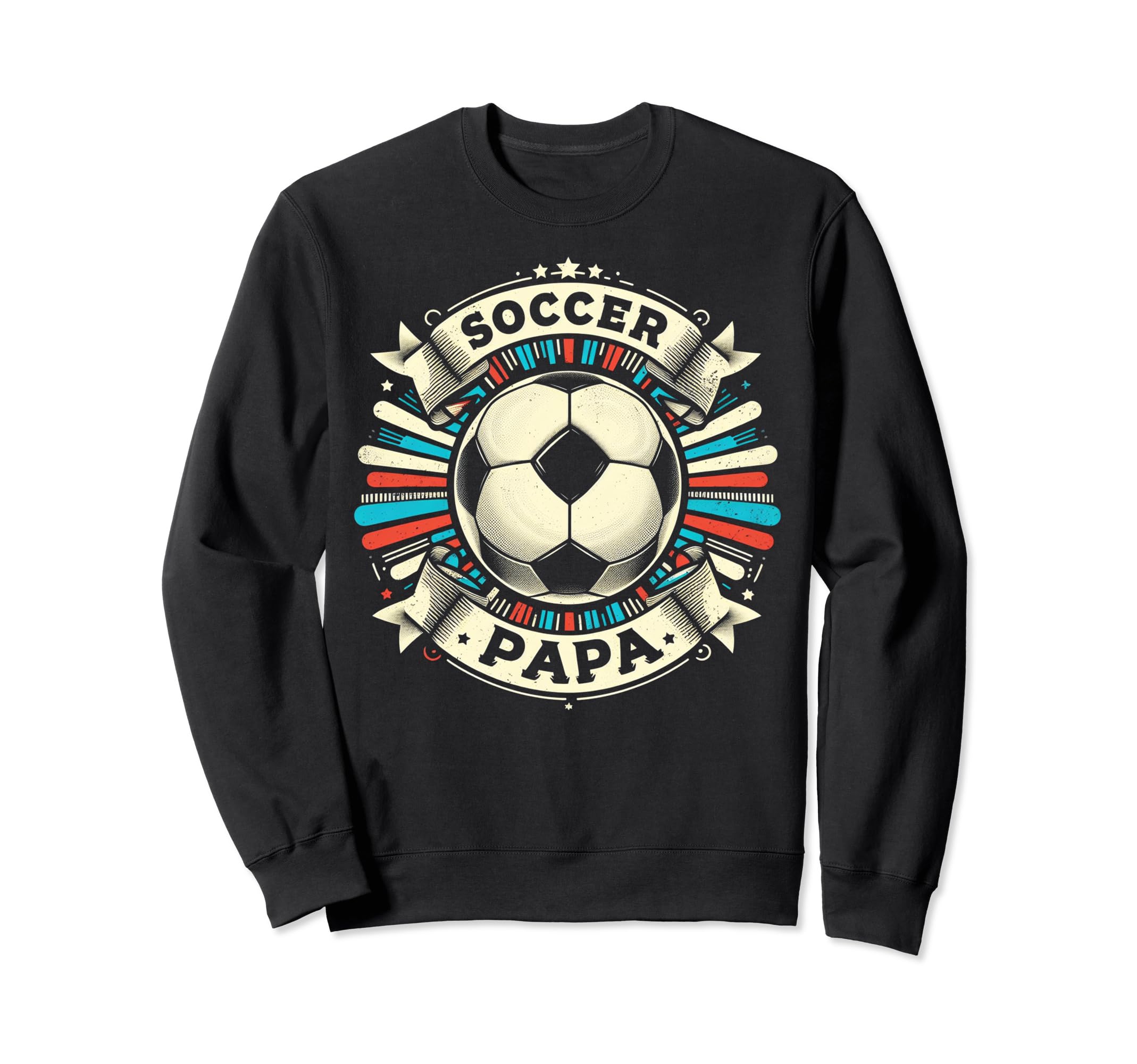 Soccer Papa Family Matching Dad Sweatshirt - Trendy Graphic for Adults - T-Shirt, Sweatshirt, Hoodie