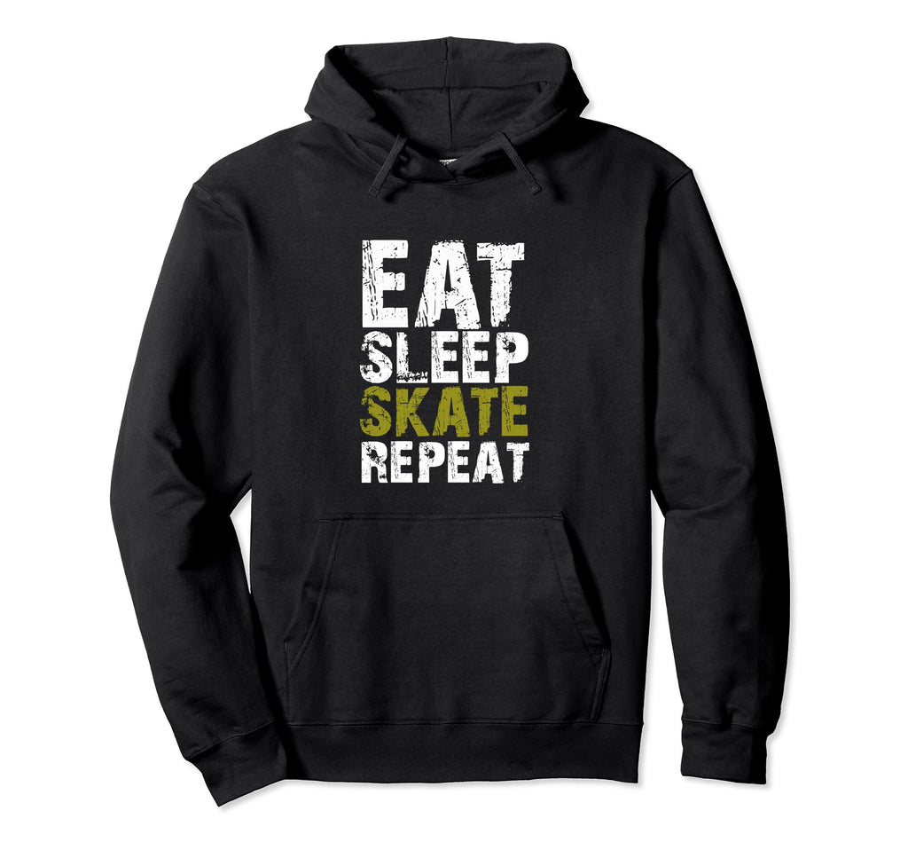 Eat Sleep Skate Repeat Roller Skate Hoodie - Aesthetic Graphic Men Women - T-Shirt, Sweatshirt, Hoodie