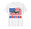 Soccer Us Flag Athlete Sports Football T-Shirt - Graphic Print Unisex - T-Shirt, Sweatshirt, Hoodie