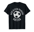 Red River Parish Soccer Distressed 90S T-Shirt - Novelty Apparel Men Women - T-Shirt, Sweatshirt, Hoodie