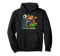 Giraffe Soccer Player Kicking Ball Hoodie - Aesthetic Graphic Unisex - T-Shirt, Sweatshirt, Hoodie