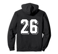 Number 26 Backside 80S 90S Team Hoodie - Streetwear Style for Adults - T-Shirt, Sweatshirt, Hoodie