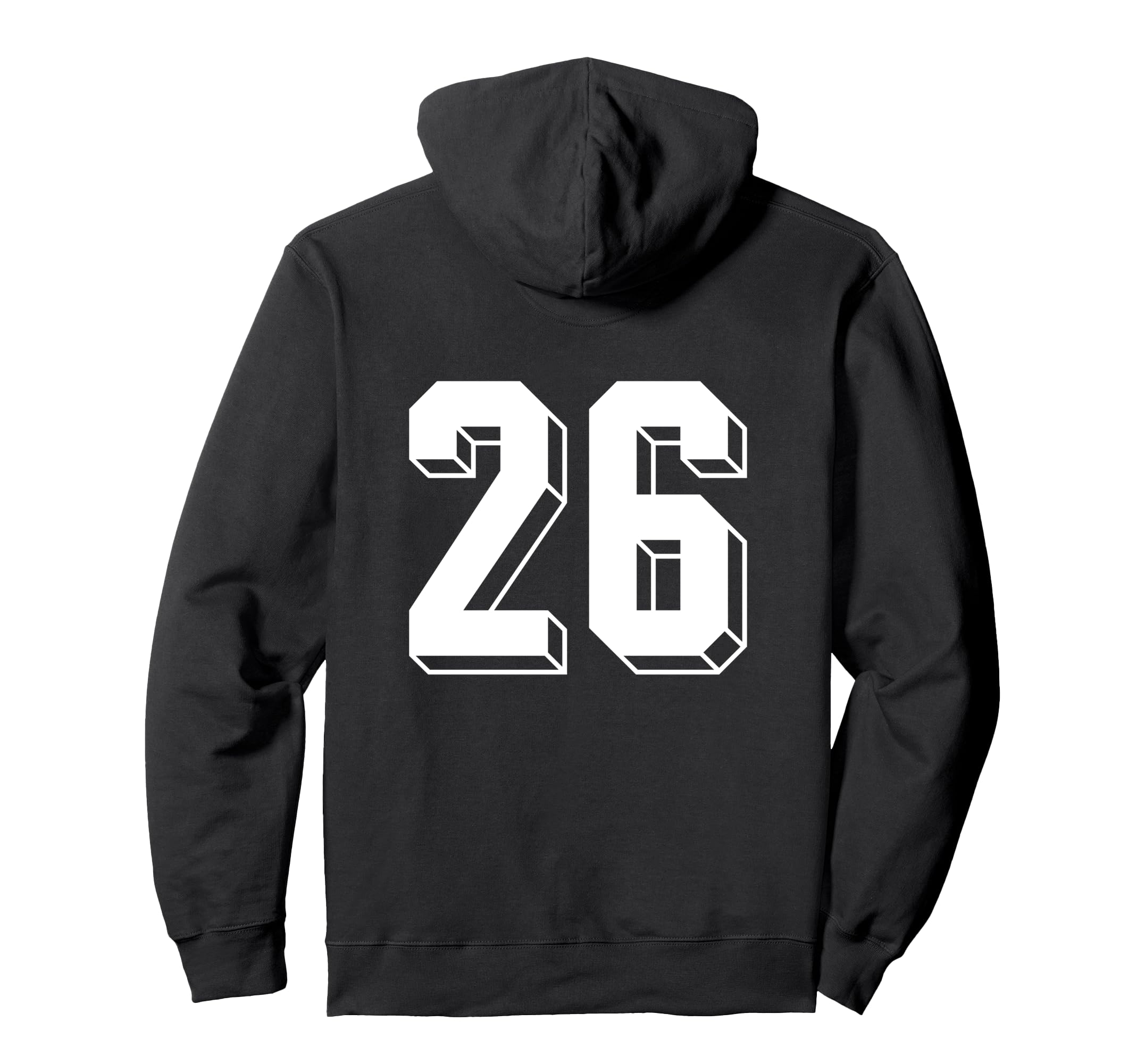 Number 26 Backside 80S 90S Team Hoodie - Streetwear Style for Adults - T-Shirt, Sweatshirt, Hoodie