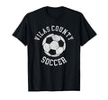 Vilas County Soccer Distressed 90S T-Shirt - Graphic Print for Adults - T-Shirt, Sweatshirt, Hoodie